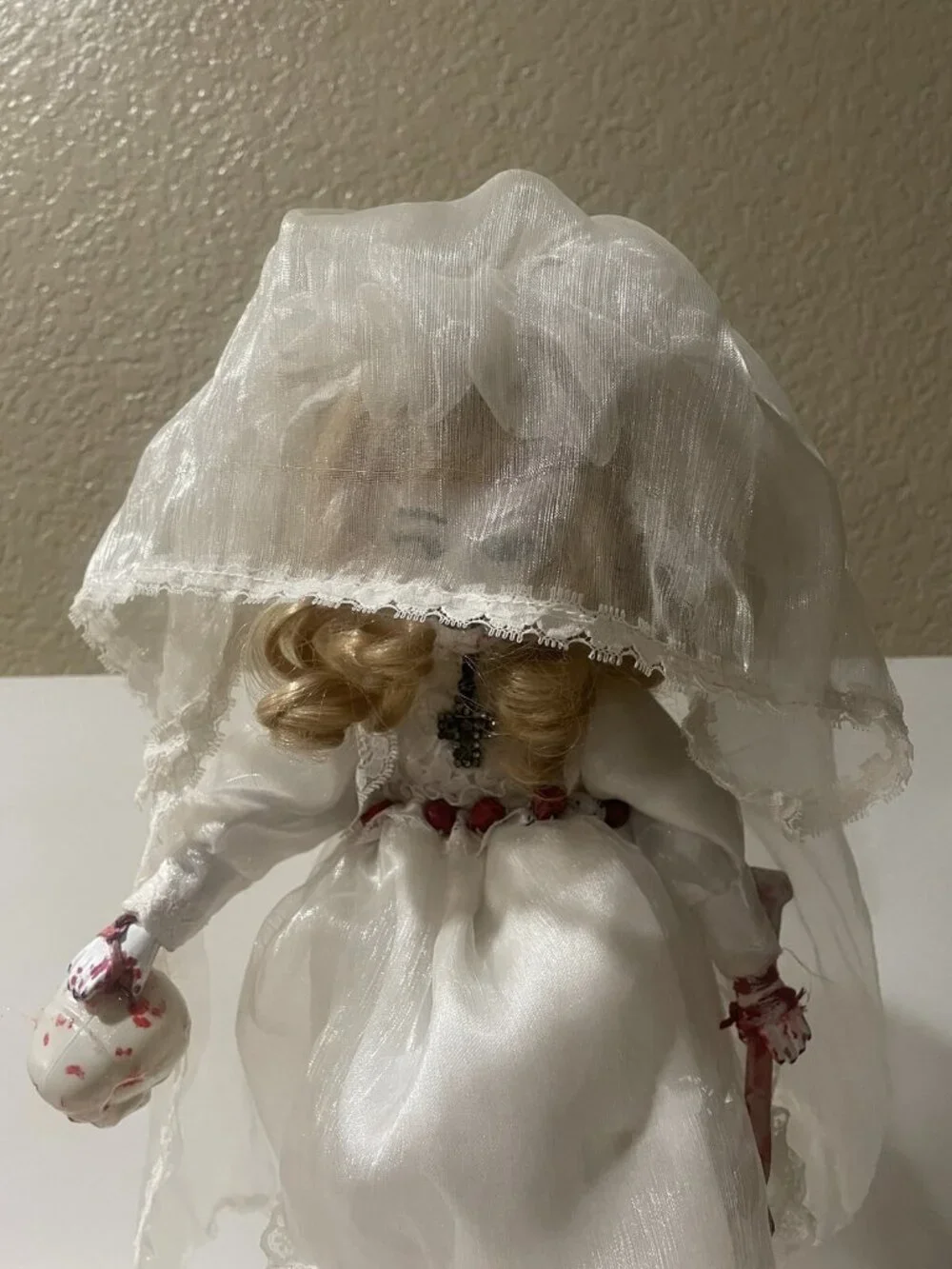 Bride PORCELAIN HORROR DOLL HAUNTED HANDPAINTED SPOOKY GHOSTLY EERIE UNEARTHLY